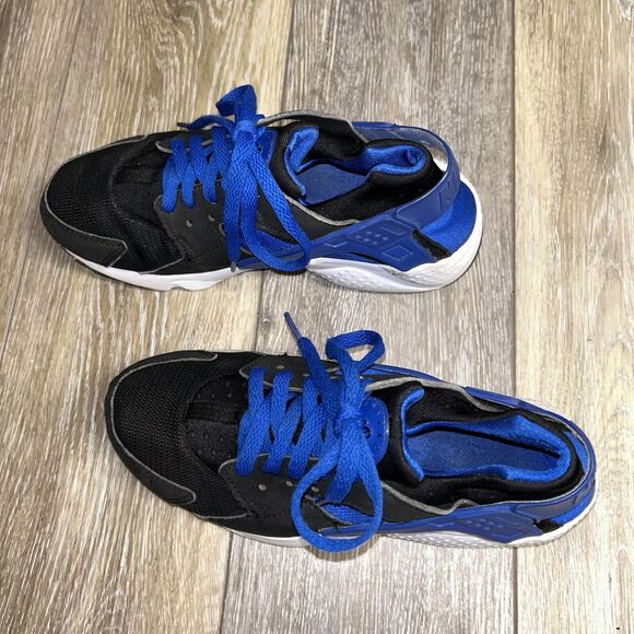 Nike Air Huarache Run GS Nike 654275-005 Black Blue Kids Youth US Size 5.5Y - Picture 6 of 11